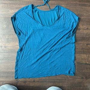 Beautiful blue Loft Blouse Medium #A35